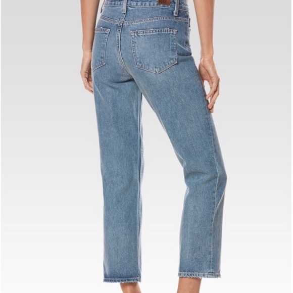 Paige Sarah Straight High Rise Jean - Picture 3 of 6